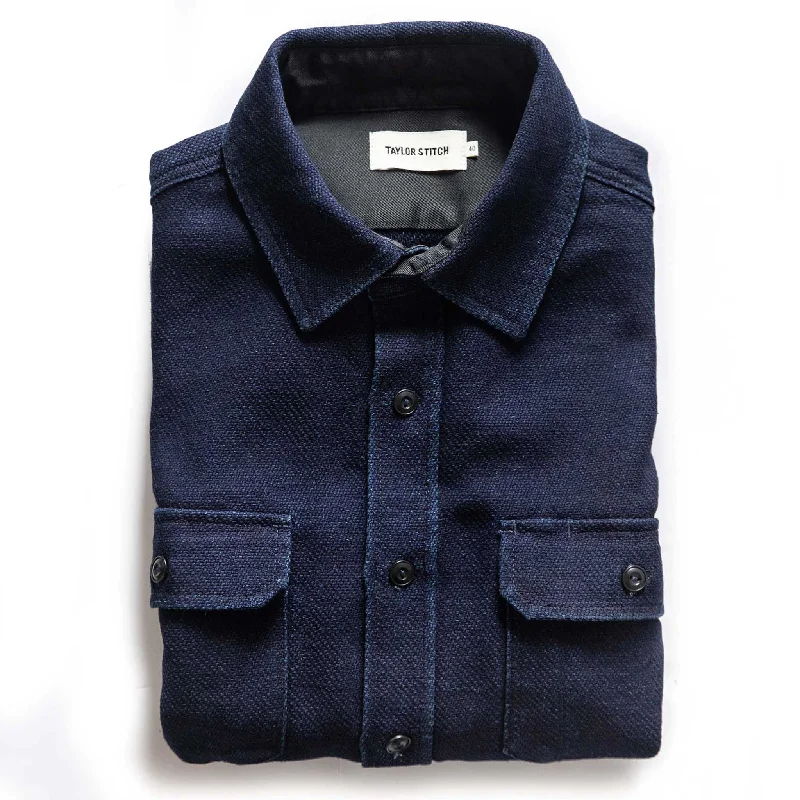 Breathable Men's Linen ShirtsThe Division Shirt in Indigo Twill