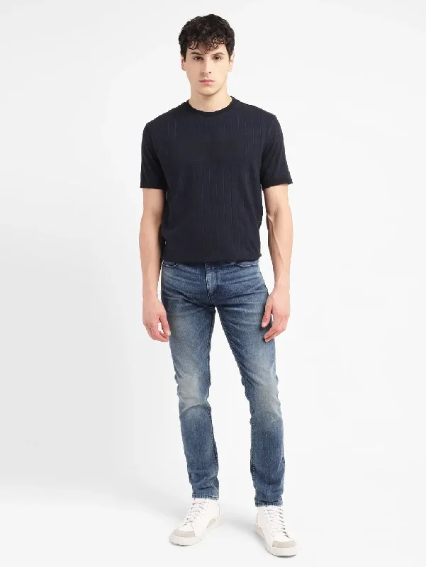 Men's Jeans with RipsMen's 512 Mid Indigo Slim Tapered Fit Jeans