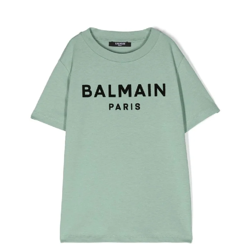 Men's Sweaters with Hooks and LoopsGreen Logo T-Shirt