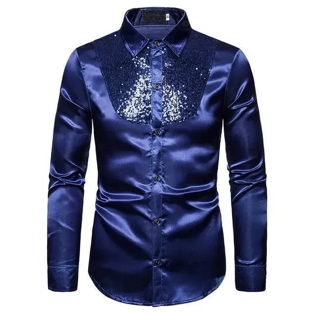 Men's Performance Fabric Shirts for All-Day ComfortReznor Sequins Silk Shirts For Men Men's Performance Fabric Shirts for All-Day ComfortReznor Sequins Silk Shirts For Men