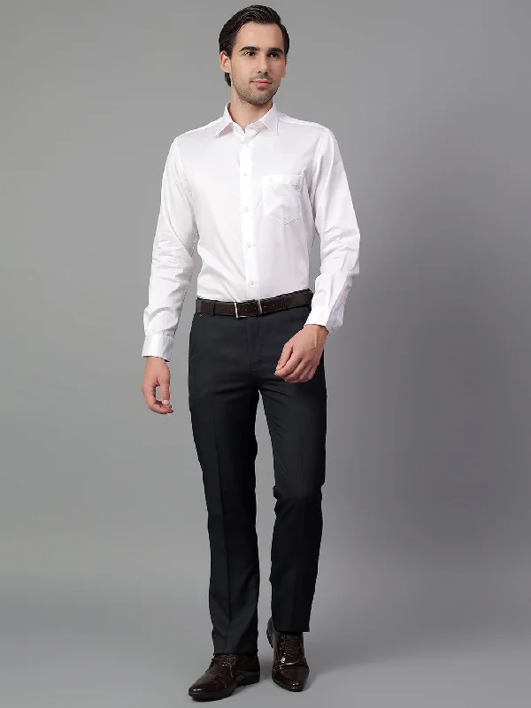 Men's Muscle Fit T-Shirts for a Body-Hugging FitMen's White Solid Full Sleeve Partywear Shirt Men's Muscle Fit T-Shirts for a Body-Hugging FitMen's White Solid Full Sleeve Partywear Shirt