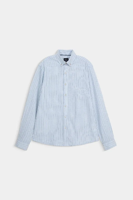 Men's Wrinkle-Free Shirts for Easy CareYarn Dyed Striped Shirt