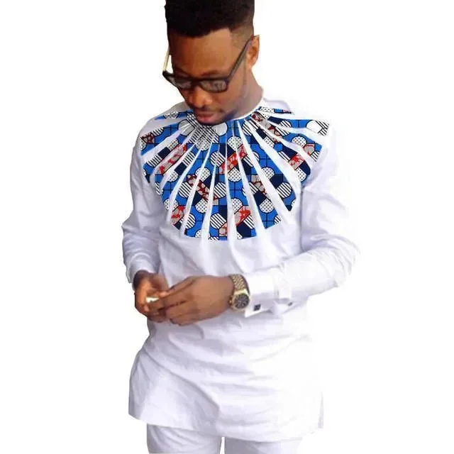 Men's Tab-Collar Shirts for a Crisp LookYomi African Shirts For Men
