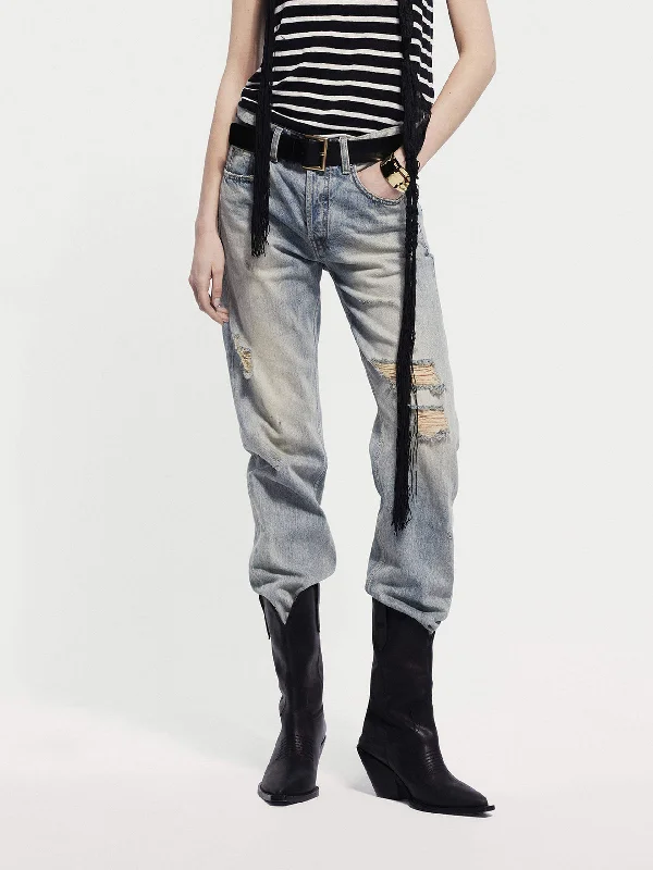 Premium Quality Men's Jeans for Every OccasionDestroyed Straight Leg Jeans