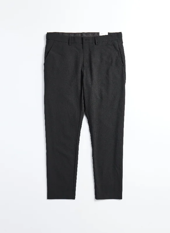 Lightweight Men's Linen PantsECO Seersuckers Solotex Ankle Length Tapered Slim (P-07)
