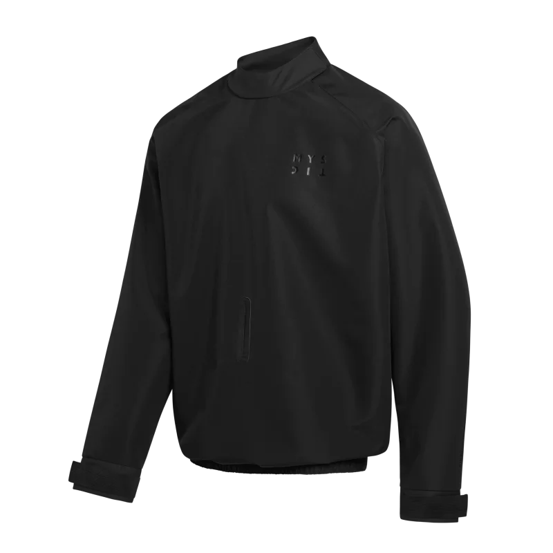 Men's Coats with Snap ButtonsMystic Gust Windbreaker Jacket-Black