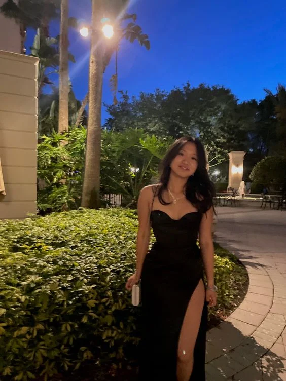 Flowy DressElegant Black Formal Evening Dress Strapless Sleeveless Dress with Split cg25098 Flowy DressElegant Black Formal Evening Dress Strapless Sleeveless Dress with Split cg25098