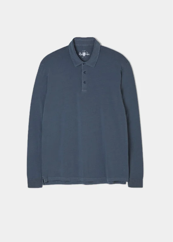 Men's Pants with Water-Resistant FabricStorwood Long Sleeve Polo Shirt In Navy