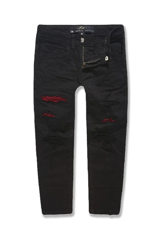 Men's Jeans with RipsKids Renaissance Denim (Jet Black)