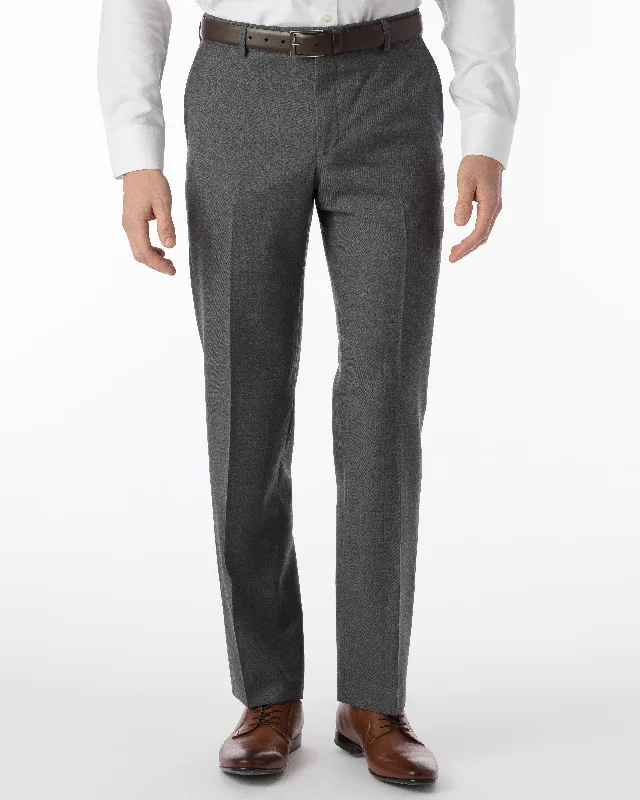 Men's Patterned Pants with Camouflage PrintsBallin Pants - Soho Super 120’s 4 Harness Serge - Mid Grey Men's Patterned Pants with Camouflage PrintsBallin Pants - Soho Super 120’s 4 Harness Serge - Mid Grey