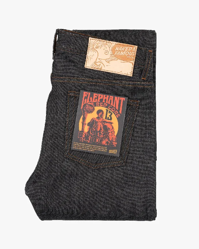 Trendy Men's JeansNaked & Famous Denim Weird Guy Regular Tapered Mens Jeans - Elephant 13 Red Core Trendy Men's JeansNaked & Famous Denim Weird Guy Regular Tapered Mens Jeans - Elephant 13 Red Core