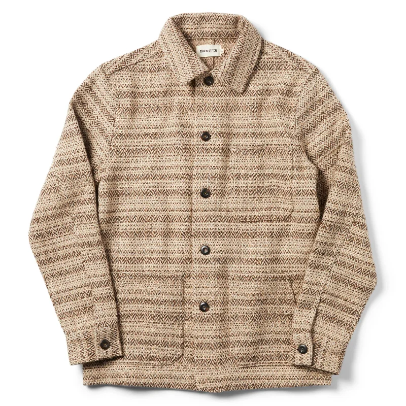 Men's Coats for Ice FishingThe Ojai Jacket in Espresso Herringbone Wool