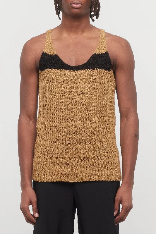Layered Men's OverallsDries Van Noten Milky Top in Cognac
