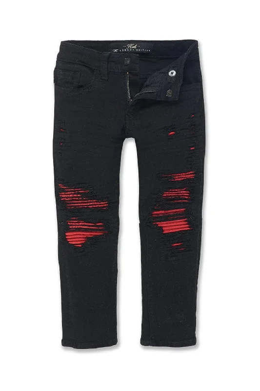 Men's Jeans with RipsKids Siena Denim (Crimson)