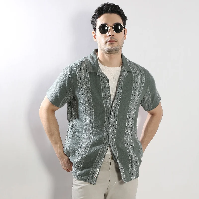 Men's Denim Shirts for a Rugged LookRegular Fit Striped Shirt
