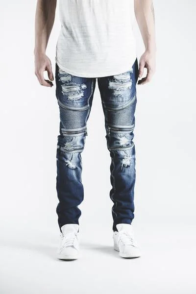 Winter Men's JeansPete Biker Denim (Indigo)