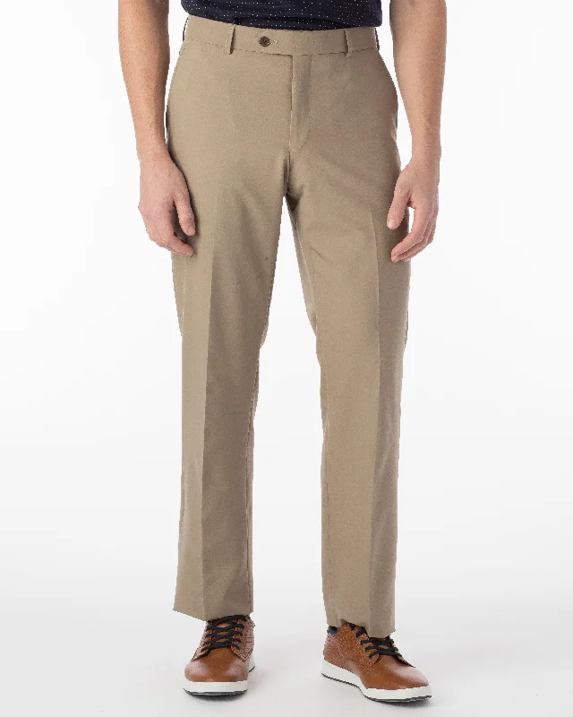 Men's Patterned Pants with PlaidsBallin Pants - Soho Commuter Bi-Strech Gabardine - Khaki Men's Patterned Pants with PlaidsBallin Pants - Soho Commuter Bi-Strech Gabardine - Khaki