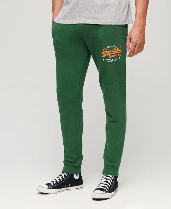 Men's High-Waisted Pants for a Retro StyleClassic Vintage Logo Heritage Joggers | Pine Green