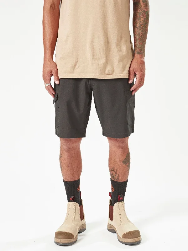 Men's Sports Pants for Active LifestylesVolcom Workwear Slab Hybrid Shorts - Black