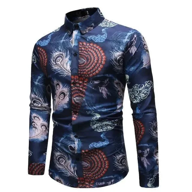 Men's Big and Tall Shirts for Added ComfortPeacock Casual Shirt For Men