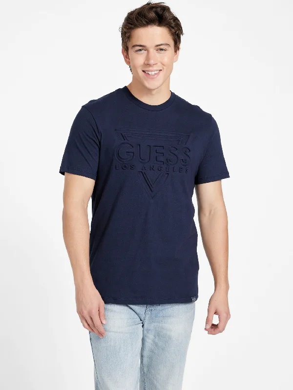 Men's Sweaters with Hooks and LoopsFlynt Embossed Logo Tee