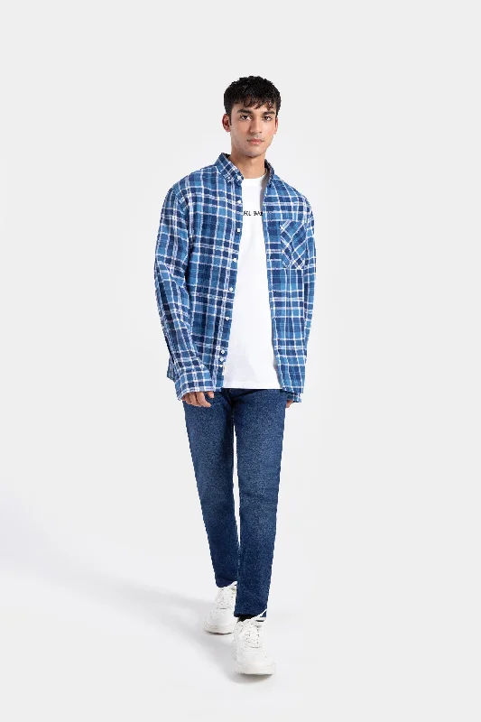 Breathable Men's Linen ShirtsCheckered Shirt