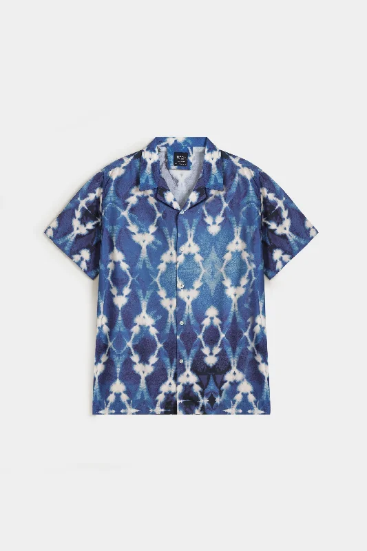 Men's Tailored Shirts for a Sharp AppearanceAll Over Printed Resort Collar Shirt