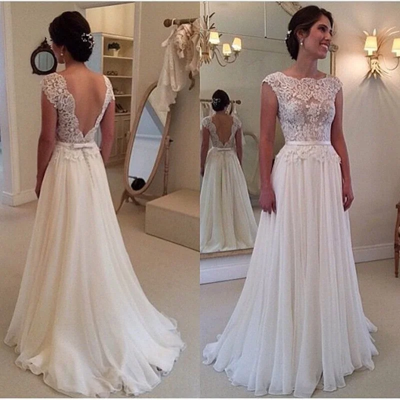women's beach dressesGlamorous Chiffon and Lace Appliques Cap Sleeves Beach Wedding Dresses Travel Boho Bridal Gowns,Vestido De Novias women's beach dressesGlamorous Chiffon and Lace Appliques Cap Sleeves Beach Wedding Dresses Travel Boho Bridal Gowns,Vestido De Novias