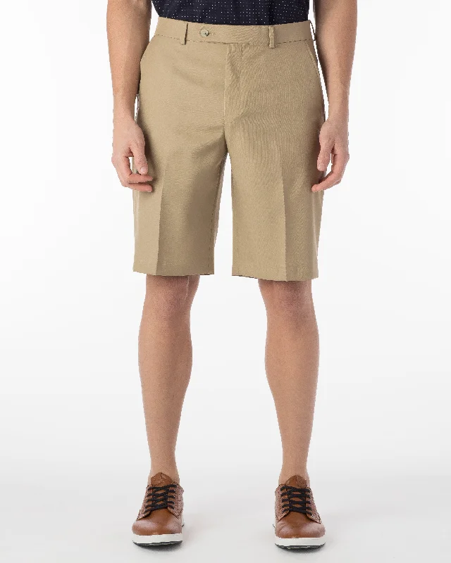 Men's Custom-Fit Pants for a Personalized TouchBallin Short - Nash Micro Nano Perf Gab - Tan