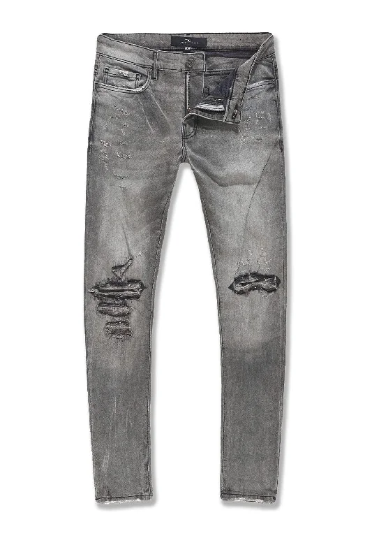 Classic Blue Men's JeansBig Men's Sean Attitude Denim (Smoked Grey)