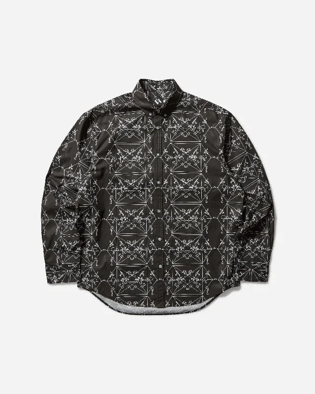 Durable Men's Work ShirtsMen's Envelopes All Over Print Shirt Black