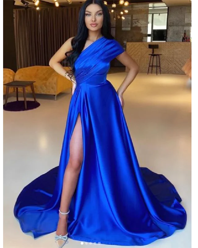 Sequined DressElegant One Shoulder Wedding Party Dress Long Women Formal Evening Gowns 2022 PL2283 Sequined DressElegant One Shoulder Wedding Party Dress Long Women Formal Evening Gowns 2022 PL2283