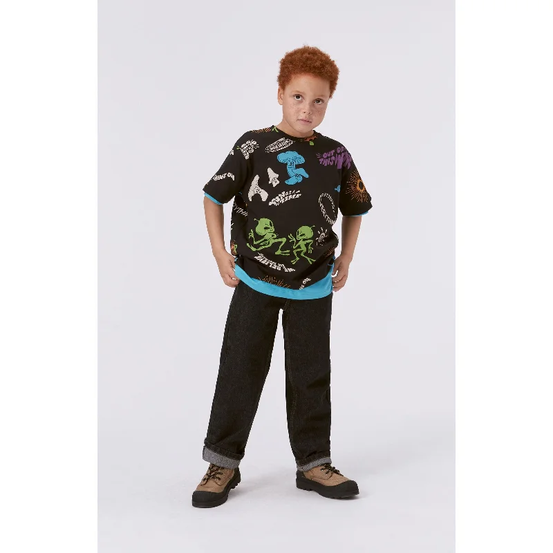 Men's Sweaters with Ribbed CuffsBlack Rodney T-Shirt