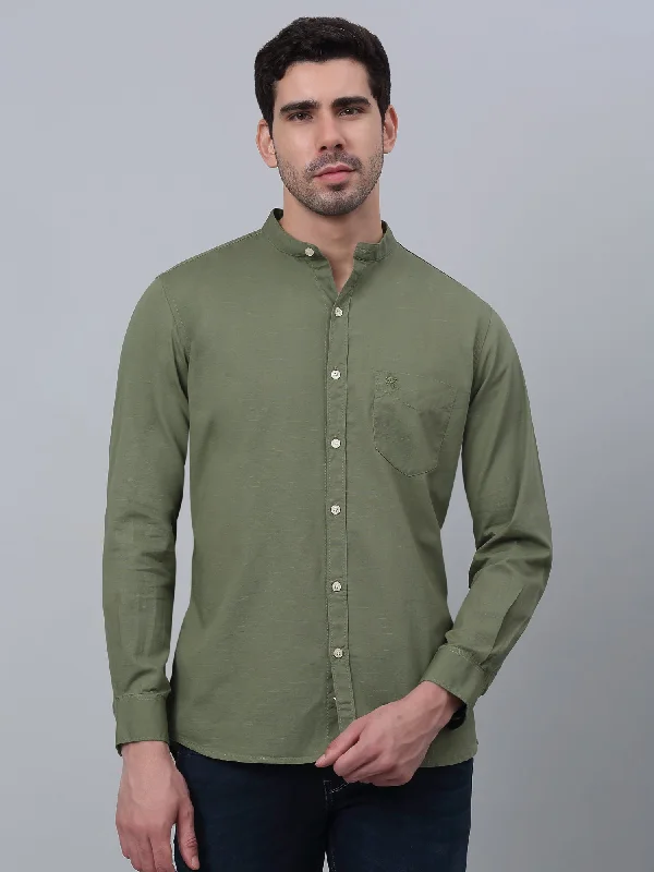 Men's Vintage T-Shirts for a Retro VibeMen's Olive Green Casual Plain Full Sleeve Shirt Men's Vintage T-Shirts for a Retro VibeMen's Olive Green Casual Plain Full Sleeve Shirt