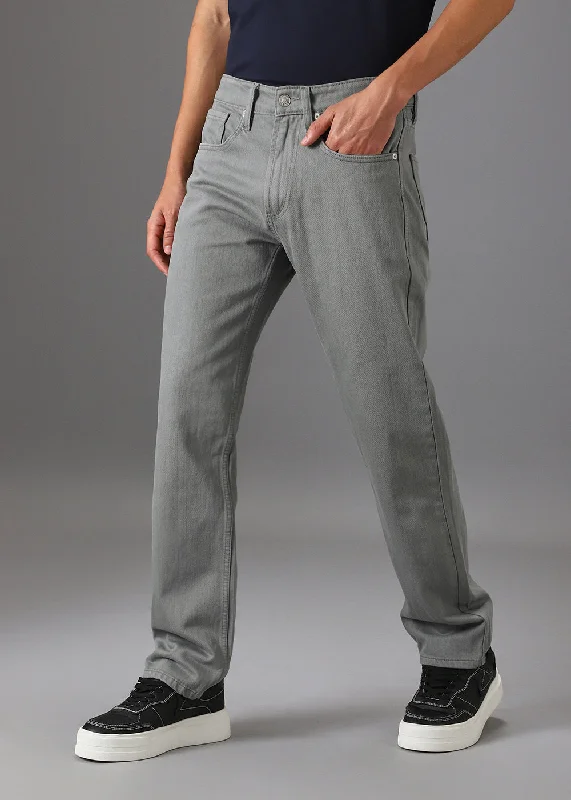 Light Wash Men's JeansDark Grey Regular Fit Denim