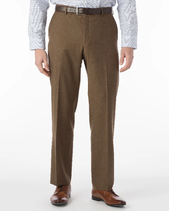 Men's Pants with Hidden PocketsBallin Pants - Soho Super 120’s 4 Harness Serge - Tabacco Men's Pants with Hidden PocketsBallin Pants - Soho Super 120’s 4 Harness Serge - Tabacco