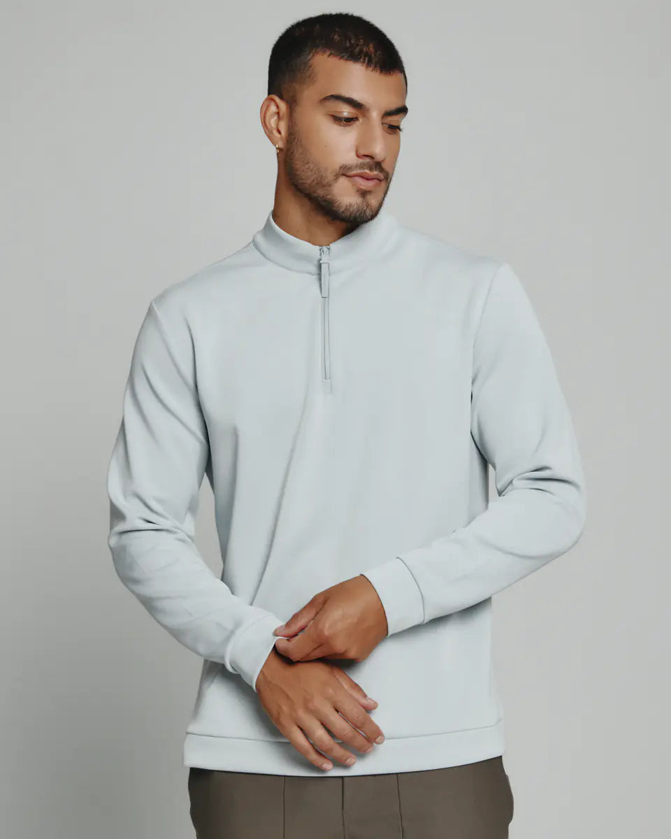 Men's Coats with Chest PocketsREV™ Quarter-Zip - Platinum
