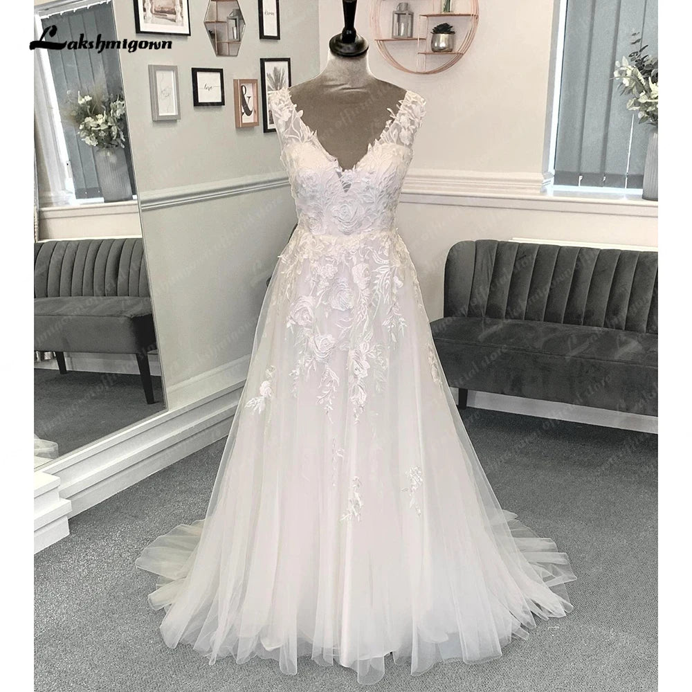 women's glam dressesRoycebridal Beach Wedding Dresses 2025 A-Line Sleeveless Lace With Appliques 2025 Spring & Summer Bridal Gown women's glam dressesRoycebridal Beach Wedding Dresses 2025 A-Line Sleeveless Lace With Appliques 2025 Spring & Summer Bridal Gown