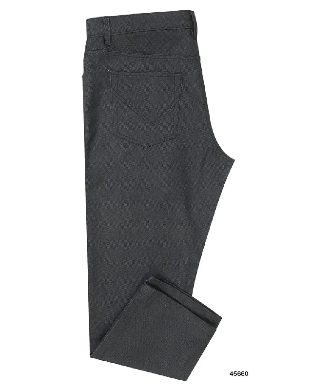 Classic Men's Jeans StyleWaxed Jeans Charcoal Grey Jeans