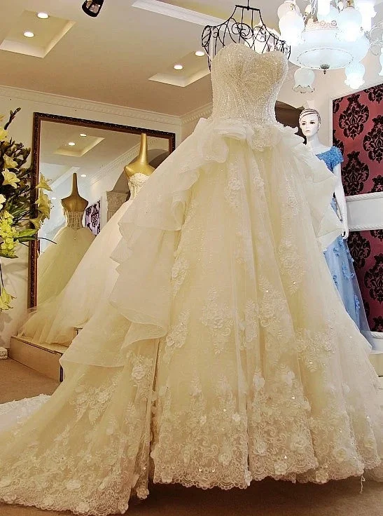 women's empire waist dressesSweetheart Lace Appliques Ball Gown Vintage Tiered Wedding Dresses OW698 women's empire waist dressesSweetheart Lace Appliques Ball Gown Vintage Tiered Wedding Dresses OW698