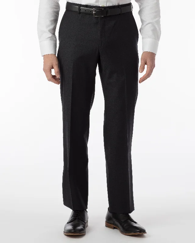Men's Zippered Pants for SecurityBallin Pants - Soho Super 120’s 4 Harness Serge - Charcoal Men's Zippered Pants for SecurityBallin Pants - Soho Super 120’s 4 Harness Serge - Charcoal
