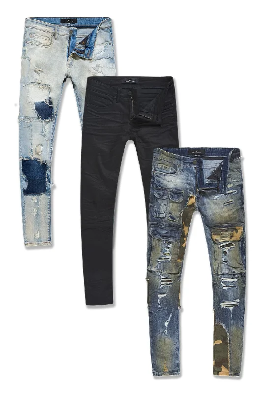 Latest Designer Men's JeansBig Men's Sean Fit Denim Variety 3 Pack
