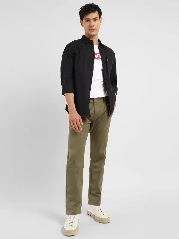 Premium Men's JeansMen's Olive Slim Tapered Fit Chinos