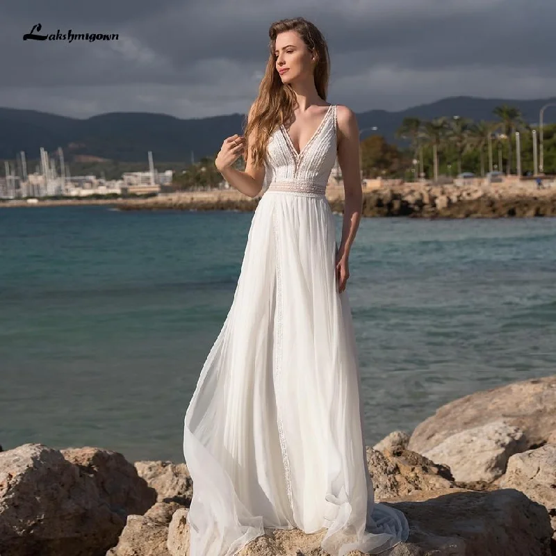 Wrap DressRoycebridal Lakshmigown Off White Wedding Dress Beach Summer