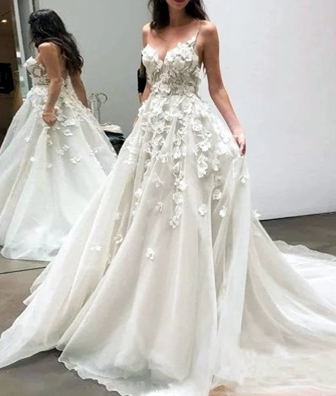 women's designer dressesWomen A-Line Appliques Wedding Dresses Sleeveless V-Neck Bridal Gowns YWD218 women's designer dressesWomen A-Line Appliques Wedding Dresses Sleeveless V-Neck Bridal Gowns YWD218