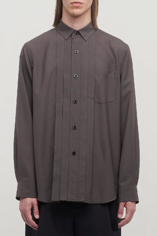 Men's Tailored Pants for a Sharp AppearanceSacai Suiting Shirt in Taupe