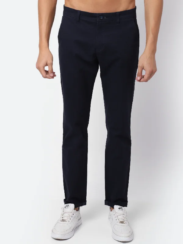 Men's Custom-Fit Pants for a Personalized TouchMen's Casual Flat front Navy Blue Trousers Men's Custom-Fit Pants for a Personalized TouchMen's Casual Flat front Navy Blue Trousers