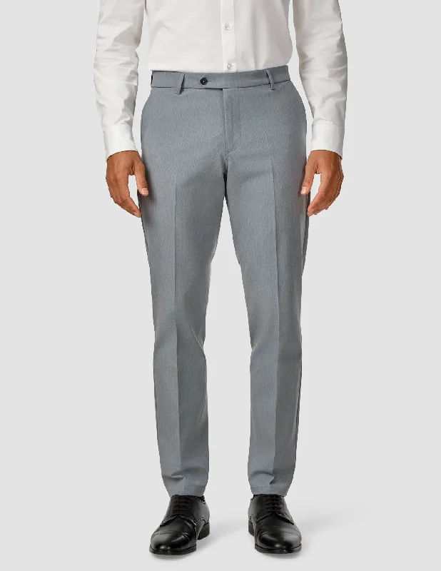 Men's Pants with Contrast Fabric PanelsEssential Suit Pants Regular Light Blue Melange Men's Pants with Contrast Fabric PanelsEssential Suit Pants Regular Light Blue Melange