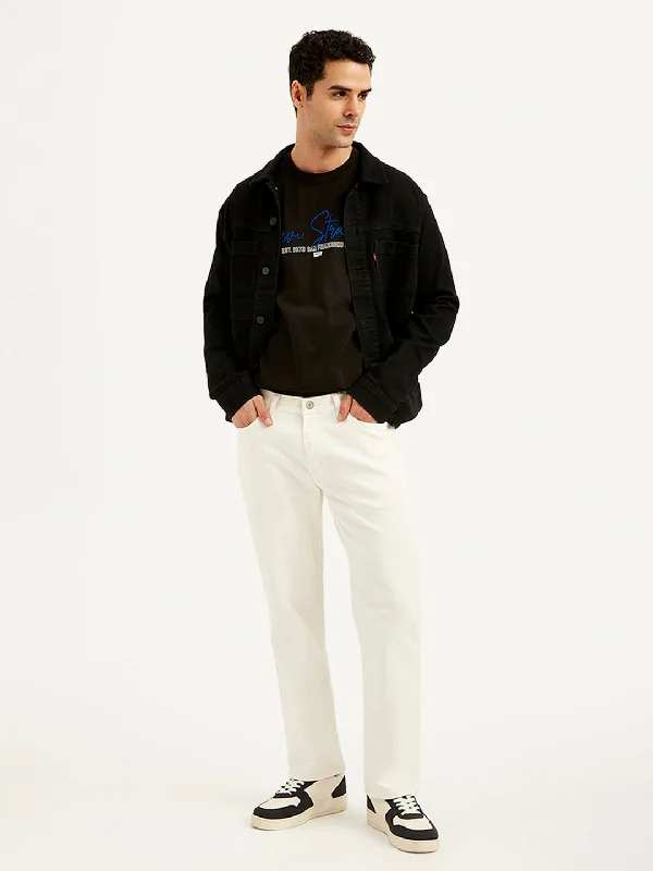 Men's Jeans with EmbroideryMen's 511 Slim Fit White Jeans