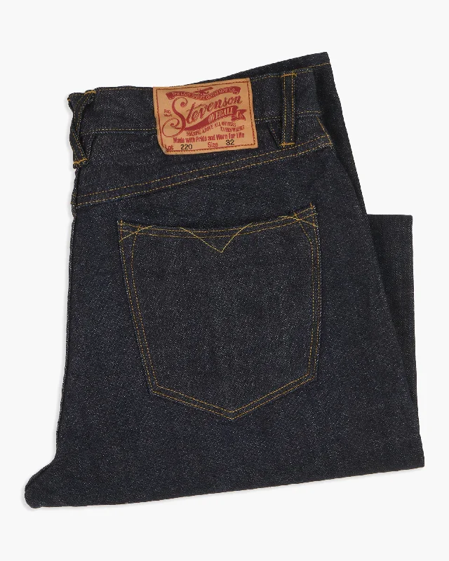Sustainable Eco-Friendly Men's JeansStevenson Overall Co. Carmel 220 Regular Tapered 14oz Selvedge Mens Jeans - Indigo One Wash